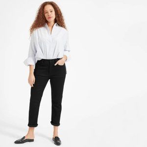 Everlane - Mid-High Rise Black Ankle Jean